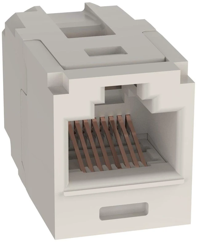 Alt view image 7 of 10 - Panduit CC688IW Mini-Com Cat6 RJ45 Ethernet Coupler Module, 8P8C