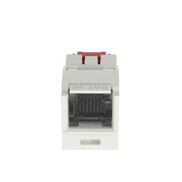 Alt view image 5 of 8 - Panduit CJH5E88TGIW Cat5e UTP RJ45 Ethernet Jack Module, Off-White