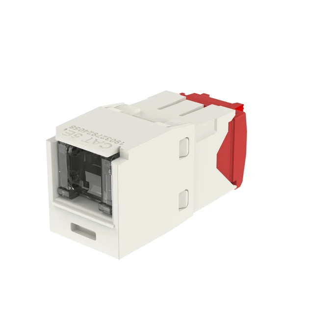 Alt view image 6 of 8 - Panduit CJH5E88TGIW Cat5e UTP RJ45 Ethernet Jack Module, Off-White