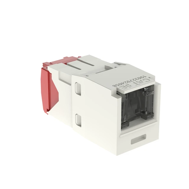 Alt view image 7 of 8 - Panduit CJH5E88TGIW Cat5e UTP RJ45 Ethernet Jack Module, Off-White