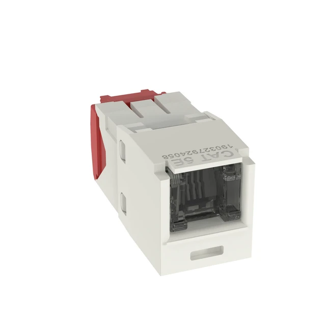 Alt view image 8 of 8 - Panduit CJH5E88TGIW Cat5e UTP RJ45 Ethernet Jack Module, Off-White