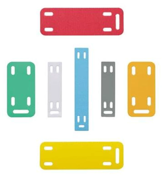 Alt view image 4 of 5 - Panduit M300X100Y7T-2026 Thermal Transfer Marker Plates, 3" W x 1" H, White Polyester/Polyolefin, 500 Markers Per Roll