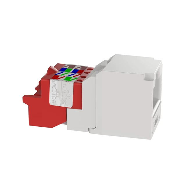 Alt view image 4 of 4 - Panduit Jack,Mini Com,Cat 5e,White CJ5E88TWH