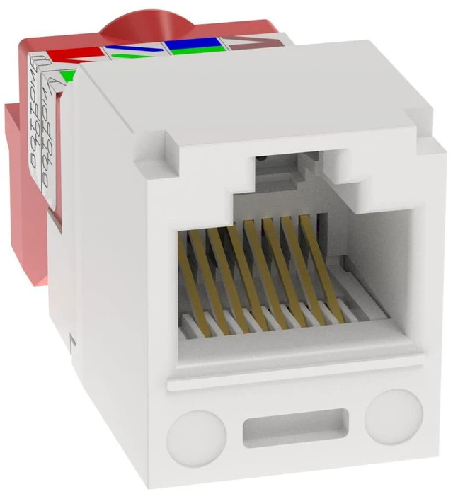 Main image of Panduit Jack,Mini Com,Cat 5e,White CJ5E88TWH