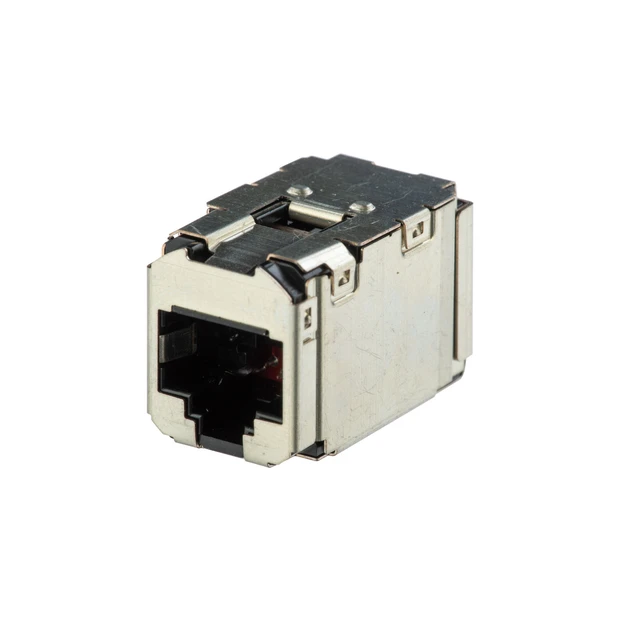 Alt view image 2 of 2 - Panduit CCS5E88BL Mini-Com Cat5e Shielded Coupler Module, Black RJ45 8P8C