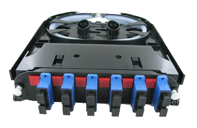 Alt view image 4 of 7 - Corning CCH-CS12-59-P00RJ 12F SC UPC Duplex OS2 Ribbon Fiber Optic Splice Cassette