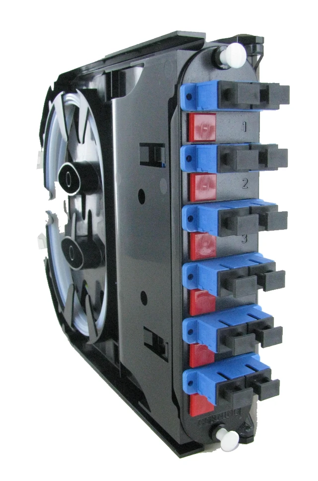 Alt view image 5 of 7 - Corning CCH-CS12-59-P00RJ 12F SC UPC Duplex OS2 Ribbon Fiber Optic Splice Cassette