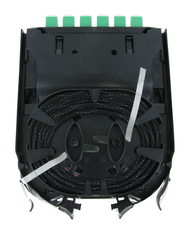 Alt view image 3 of 7 - Corning CCH-CS24-B3-P00RE Closet Connector Housing Fiber Optic Splice Cassette, 24 Fiber, LC Duplex Singlemode (OS2), Single-Fiber (250 um), APC Polish