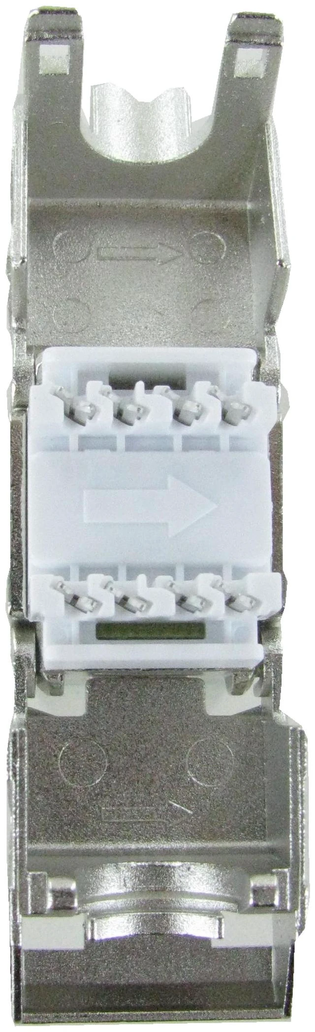 Alt view image 6 of 7 - Hubbell HJS6Y Cat 6 Shielded RJ45 Ethernet Keystone Jack Yellow Cobra-Lock