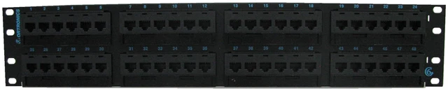 Alt view image 2 of 7 - Ortronics OR-PHD66U48 Clarity 6 Cat6 48-Port RJ45 Network Patch Panel