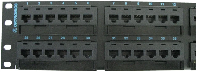 Alt view image 5 of 7 - Ortronics OR-PHD66U48 Clarity 6 Cat6 48-Port RJ45 Network Patch Panel