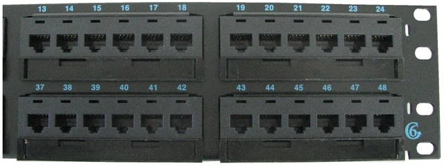 Alt view image 6 of 7 - Ortronics OR-PHD66U48 Clarity 6 Cat6 48-Port RJ45 Network Patch Panel