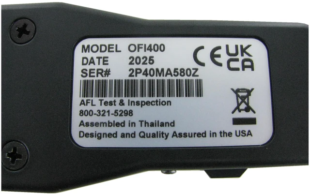 Alt view image 7 of 7 - AFL OFI-400 Optical Fiber Identifier Live Traffic Detector & Power Meter