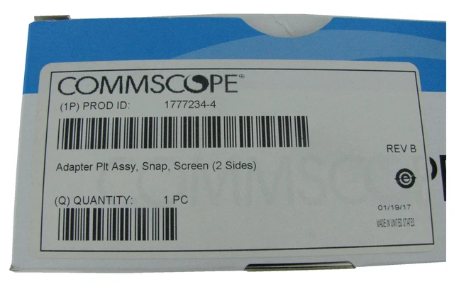 Alt view image 3 of 7 - CommScope 1777234-4 12-Port LC Duplex OM3 OM4 Fiber Optic Adapter Panel Aqua