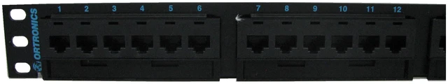 Alt view image 5 of 7 - Ortronics OR-PHD66U24 Clarity Cat6 High Density Network Patch Panel, 24 Ports, 1U