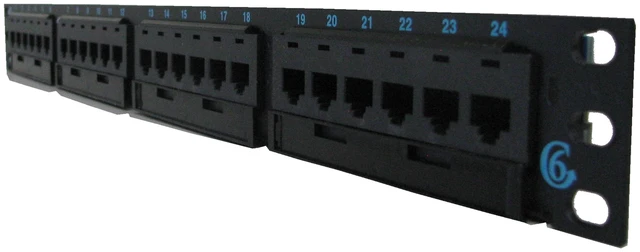 Alt view image 4 of 7 - Ortronics OR-PHD66U24 Clarity Cat6 High Density Network Patch Panel, 24 Ports, 1U