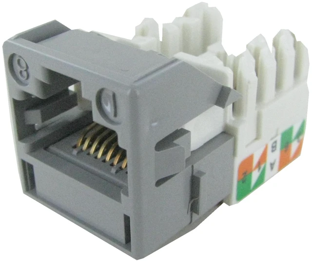 Alt view image 2 of 7 - Commscope MGS400-270 Systimax GigaSpeed Cat6 Modular Jack, Gray, 700206733