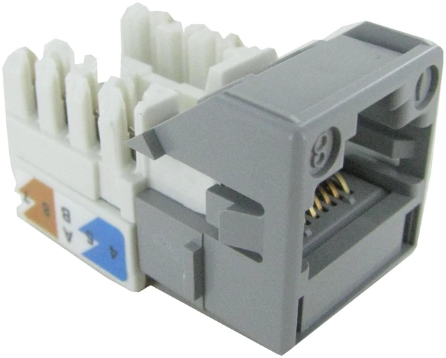 Alt view image 3 of 7 - Commscope MGS400-270 Systimax GigaSpeed Cat6 Modular Jack, Gray, 700206733