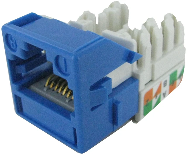 Alt view image 2 of 7 - CommScope MGS400-318 Systimax GigaSpeed Cat6 Modular Jack, Blue, Part # 700206758