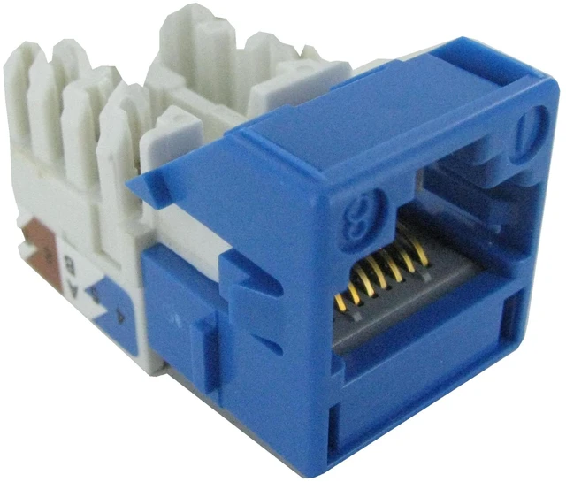 Alt view image 3 of 7 - CommScope MGS400-318 Systimax GigaSpeed Cat6 Modular Jack, Blue, Part # 700206758