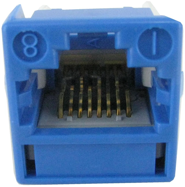 Alt view image 4 of 7 - CommScope MGS400-318 Systimax GigaSpeed Cat6 Modular Jack, Blue, Part # 700206758
