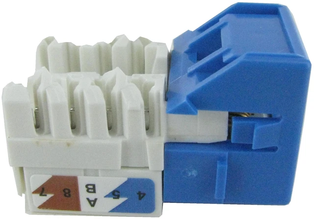 Alt view image 7 of 7 - CommScope MGS400-318 Systimax GigaSpeed Cat6 Modular Jack, Blue, Part # 700206758