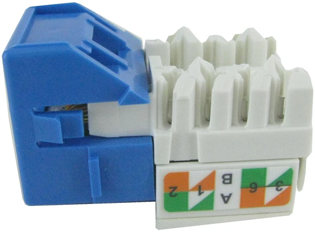 Alt view image 6 of 7 - CommScope MGS400-318 Systimax GigaSpeed Cat6 Modular Jack, Blue, Part # 700206758
