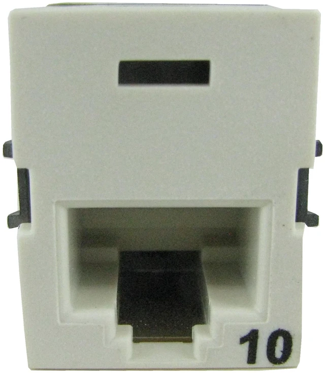 Alt view image 4 of 5 - Ortronics OR-TJ610-99 Clarity TracJack Cat6a 10G RJ45 Ethernet Jack, Wiremold Ivory