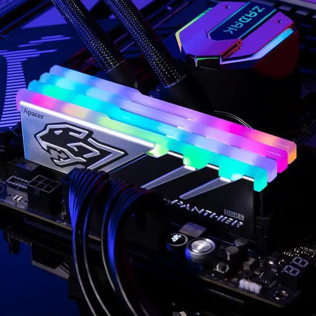 Alt view image 5 of 5 - Apacer Panther DDR5 RGB 32GB (2x16GB) 288-Pin PC RAM DDR5 6200 Desktop Memory Module