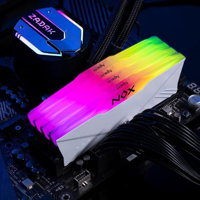 Alt view image 3 of 3 - Apacer NOX RGB DDR4 16GB (2x8gb) 3200 288-Pin PC RAM 3200 Desktop Memory Module