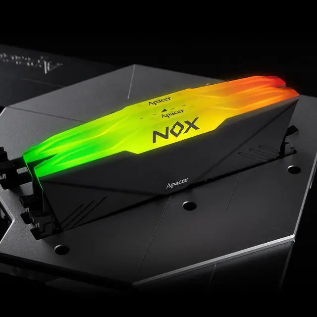 Alt view image 4 of 4 - Apacer NOX RGB DDR4 32GB (2x16GB) 288-Pin PC RAM 3200 Desktop Memory Module