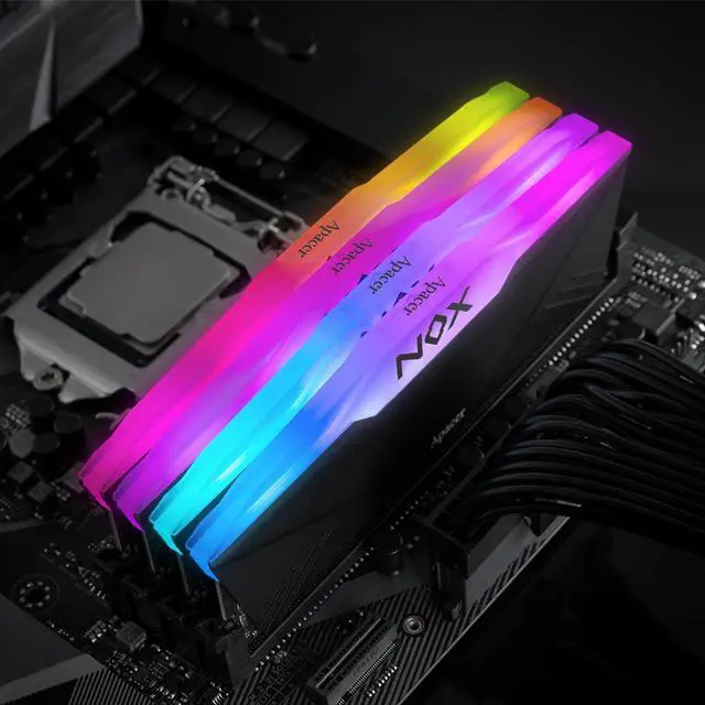 Alt view image 3 of 4 - Apacer NOX RGB DDR4 32GB (2x16GB) 288-Pin PC RAM 3200 Desktop Memory Module