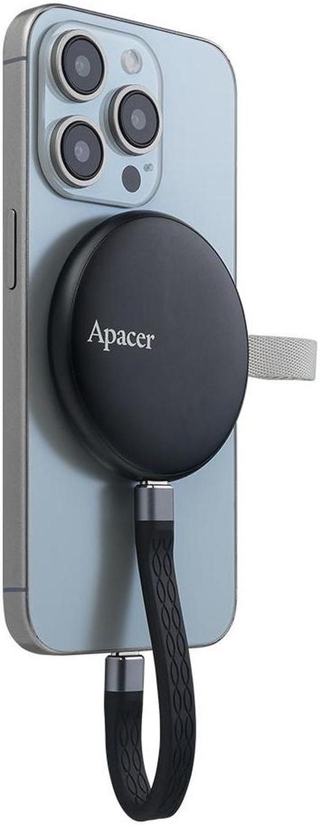 Alt view image 4 of 7 - Apacer Portable 1TB External Type-C USB 3.2 Gen 2 SSD/Storage. Magsafe compatible and up to 10Gbps for iPhone 15 and newer, PC, laptops, gaming, students, and professionals.