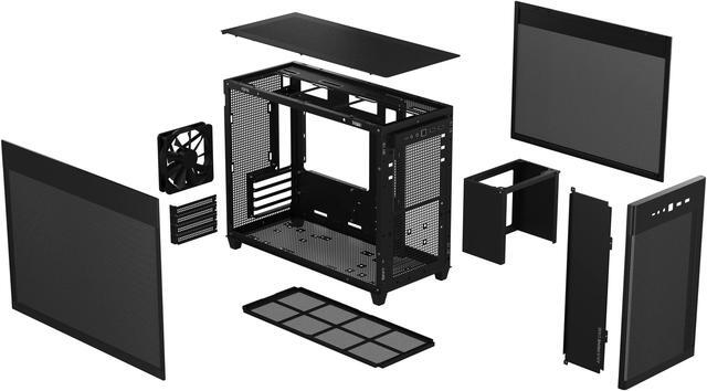 Alt view image 16 of 20 - ASUS AP201 Type-C Airflow-focused Micro-ATX,Mini-ITX Computer Case, Support 360/280 Liquid Cooling - Black