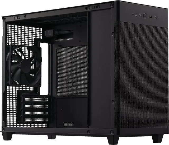 Alt view image 21 of 20 - ASUS AP201 Type-C Airflow-focused Micro-ATX,Mini-ITX Computer Case, Support 360/280 Liquid Cooling - Black