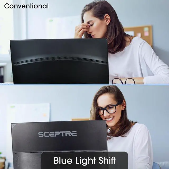 Alt view image 8 of 20 - Sceptre Curved 24.5-inch Gaming Monitor up to 240Hz 1080p R1500 1ms DisplayPort x2 HDMI x2 Blue Light Shift Build-in Speakers, Machine Black 2023 (C255B-FWT240)