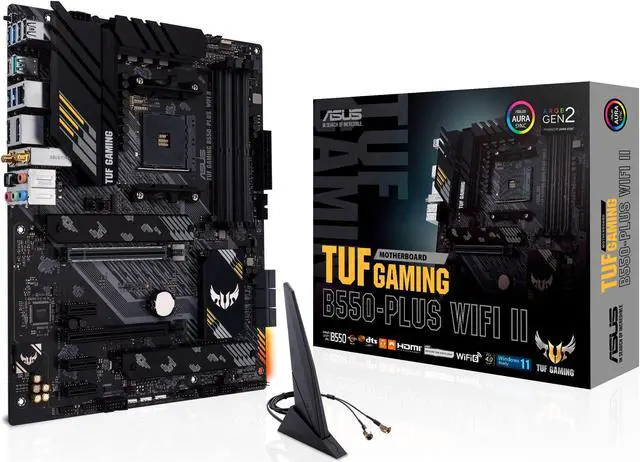 Alt view image 8 of 20 - ASUS - TUF GAMING B550-PLUS WIFI II AMD B550 (Ryzen AM4) ATX gaming motherboa...