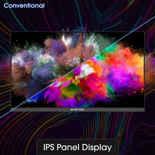 Alt view image 20 of 20 - Sceptre IPS 24” Gaming Monitor 165Hz 144Hz Full HD (1920 x 1080) FreeSync Eye Care FPS RTS DisplayPort HDMI Build-in Speakers, Machine Black 2020 (E248B-FPT168)
