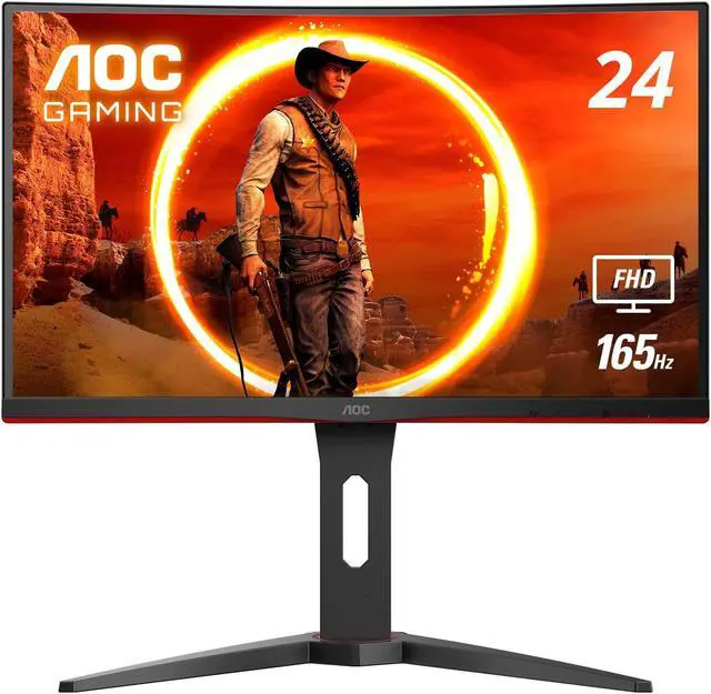 Alt view image 5 of 11 - AOC C24G1A-B 24" Full HD (1920x1080) 144Hz 1ms Curved LED FreeSync Monitor, Black