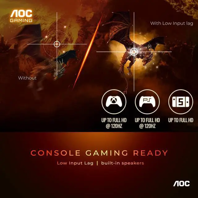 Alt view image 9 of 11 - AOC C24G1A-B 24" Full HD (1920x1080) 144Hz 1ms Curved LED FreeSync Monitor, Black