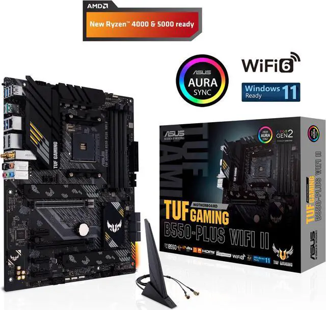 Alt view image 13 of 20 - ASUS - TUF GAMING B550-PLUS WIFI II AMD B550 (Ryzen AM4) ATX gaming motherboa...