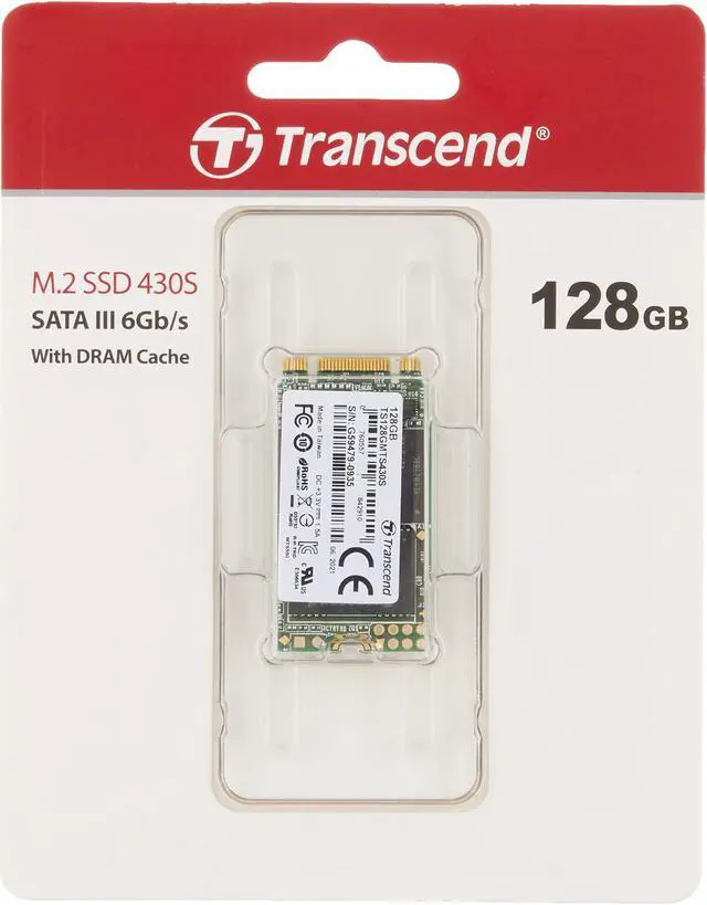 Alt view image 18 of 20 - Transcend TS128GMTS430S 430S 128GB m.2 2242 SATA Internal Solid State Drive