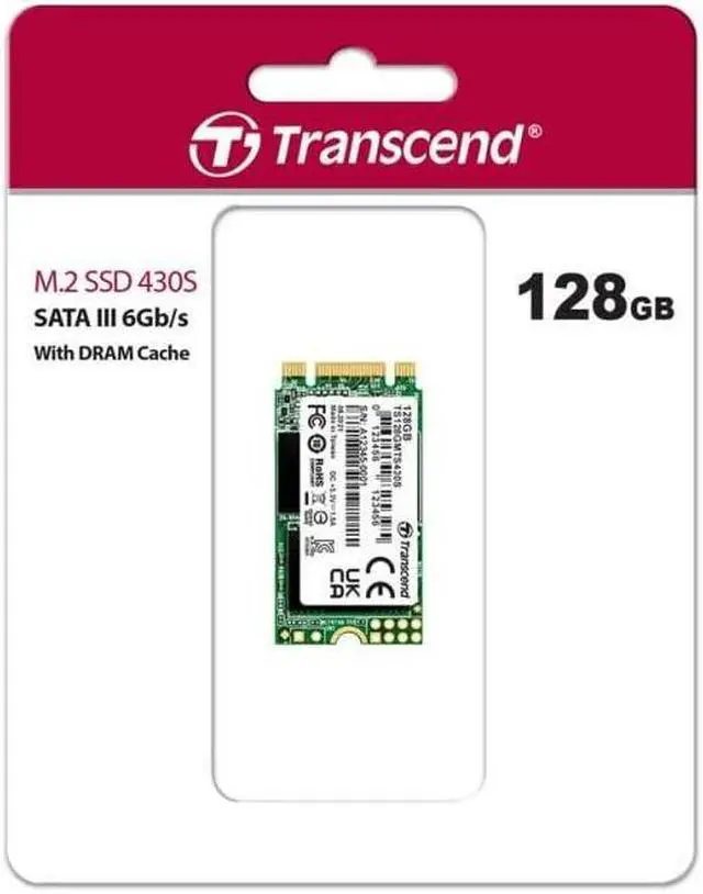 Alt view image 19 of 20 - Transcend TS128GMTS430S 430S 128GB m.2 2242 SATA Internal Solid State Drive