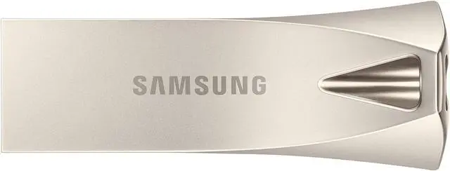 Alt view image 3 of 16 - Samsung MUF-128BE3/EU MAH 128GB USB 3.1 Flash Drive r300MB/s Samsung Bar Plus Champagne Silver Casing