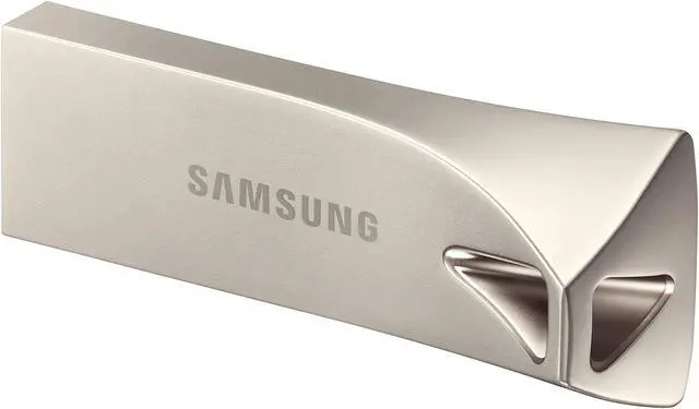 Alt view image 8 of 16 - Samsung MUF-128BE3/EU MAH 128GB USB 3.1 Flash Drive r300MB/s Samsung Bar Plus Champagne Silver Casing