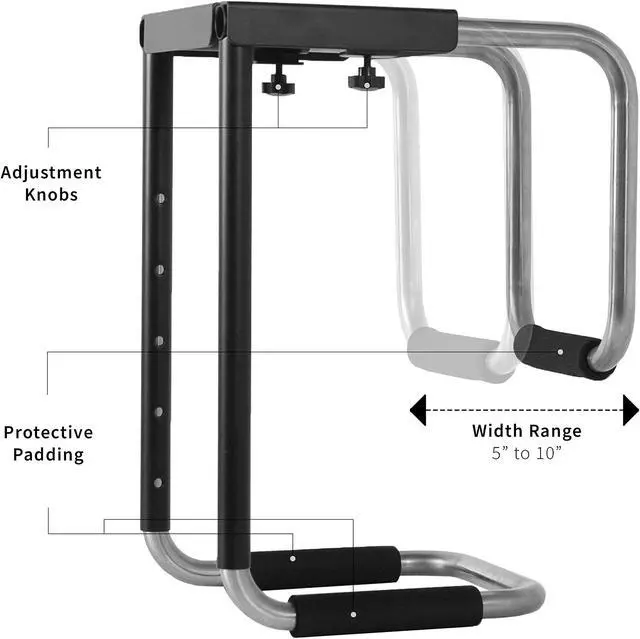 Alt view image 11 of 13 - VIVO Heavy Duty Adjustable Under-Desk PC Mount | Computer Case Holder