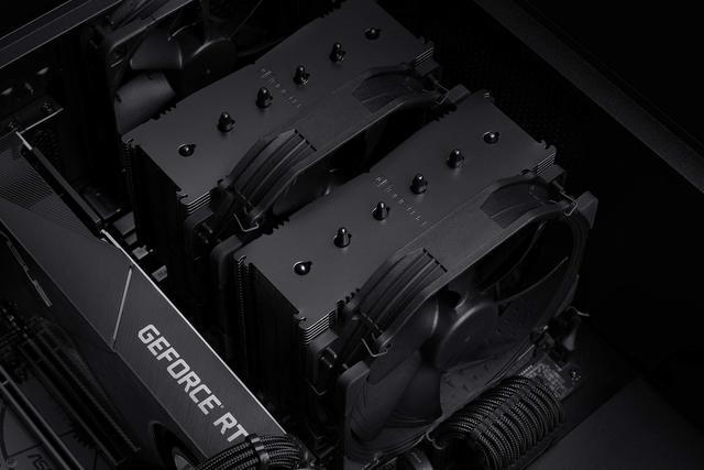 Alt view image 15 of 18 - Noctua NH-D15 chromax.black, Dual-Tower CPU cooler (140mm, Black)