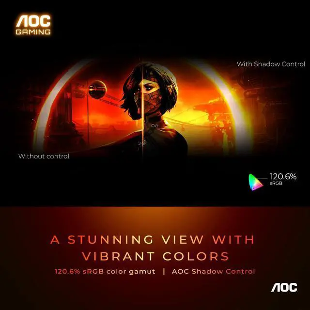 Alt view image 5 of 8 - AOC CQ27G3S Gaming Computer Monitor, Black