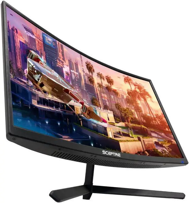 Alt view image 3 of 19 - Sceptre 24-inch Curved Gaming Monitor 1080p up to 165Hz DisplayPort HDMI 99% sRGB, AMD FreeSync Build-in Speakers Machine Black (C248B-FWT168)