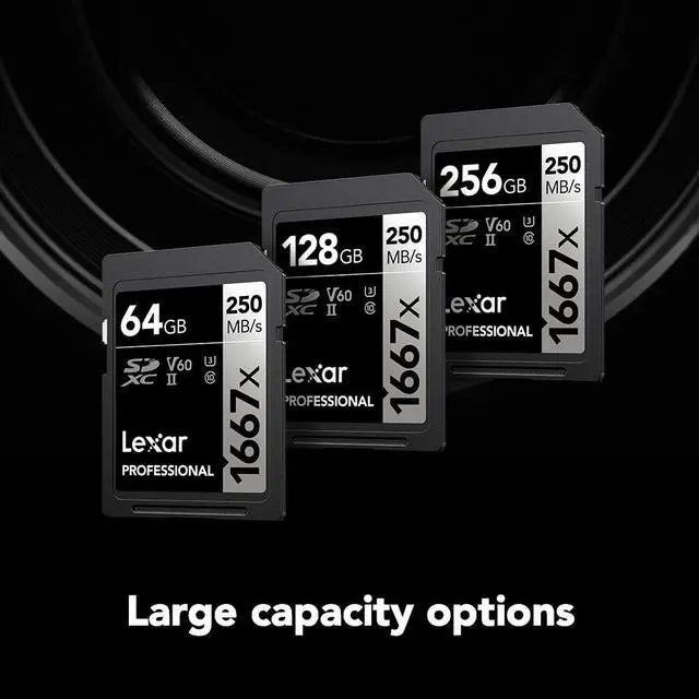 Alt view image 20 of 20 - Lexar Professional 1667x 128GB SDXC UHS-II/U3 Memory Card #LSD128CBNA1667